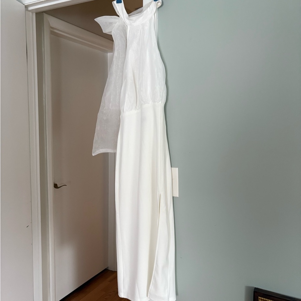 Lulu's White Backless Dress